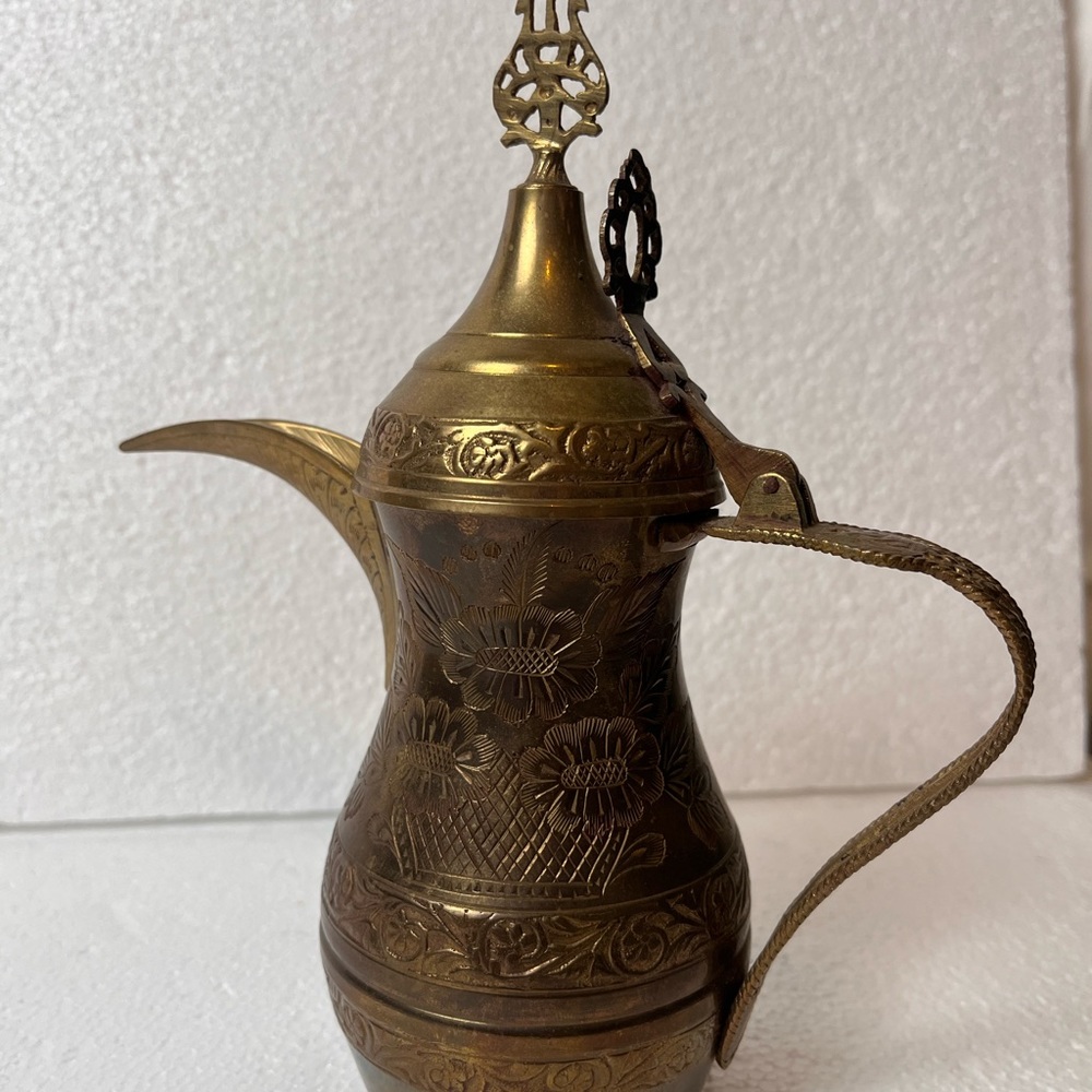 Antique brass teapot from Saudi Arabia